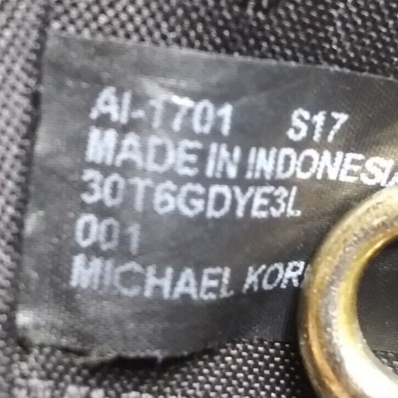 Michael Kors Handbag Purse Dalia 30T6GDYE3L Drawstring Pebbled Leather Black - Picture 9 of 9